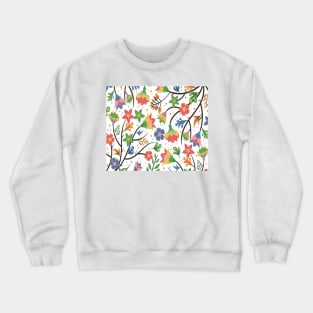 colourful flower Crewneck Sweatshirt